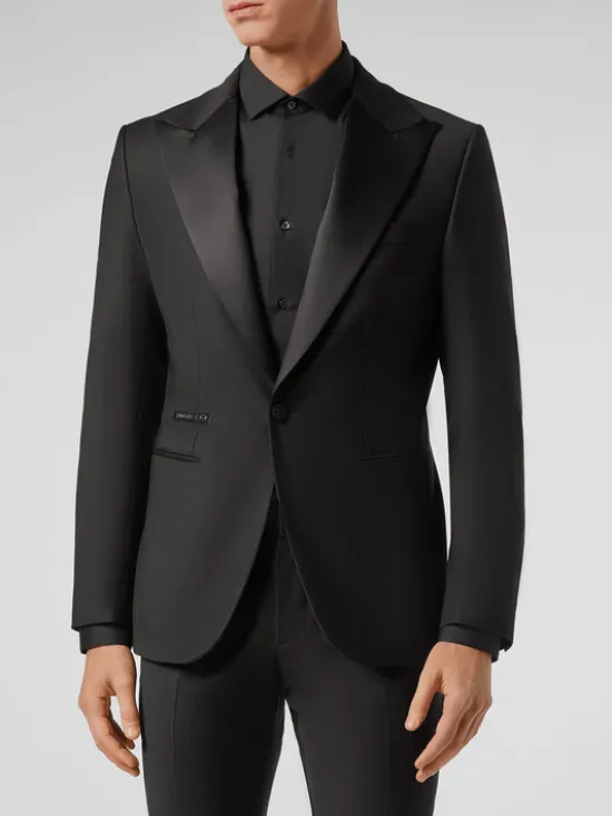 PHILIPP PLEIN Marynarka 521 Czarny Regular Fit