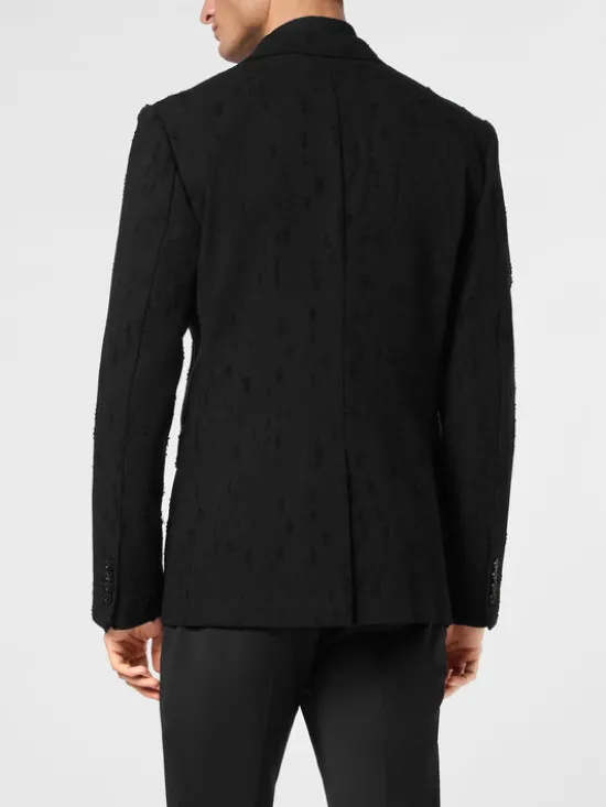 PHILIPP PLEIN Marynarka 23179 Czarny Regular Fit