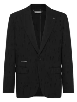 PHILIPP PLEIN Marynarka 23179 Czarny Regular Fit