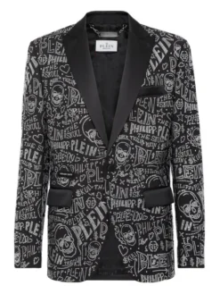 PHILIPP PLEIN Marynarka 4947 Czarny Fitted Fit