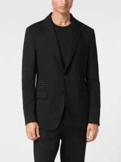 PHILIPP PLEIN Marynarka 31555 Czarny Regular Fit