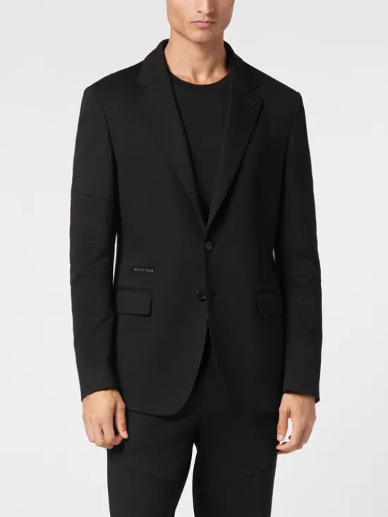 PHILIPP PLEIN Marynarka 31555 Czarny Regular Fit