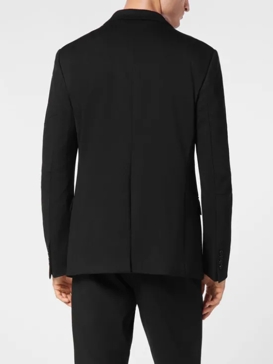 PHILIPP PLEIN Marynarka 31555 Czarny Regular Fit