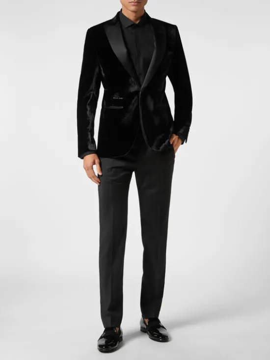PHILIPP PLEIN Marynarka 867 Czarny Regular Fit