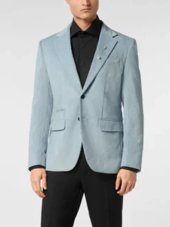 PHILIPP PLEIN Marynarka 24239 Niebieski jasny Regular Fit