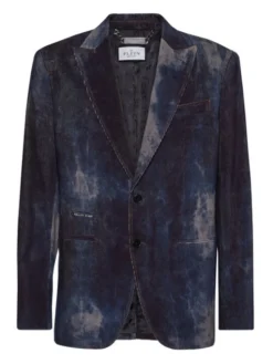 PHILIPP PLEIN Marynarka 22905 Niebieski jasny Regular Fit