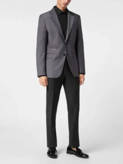 PHILIPP PLEIN Marynarka 9393 Szary Regular Fit