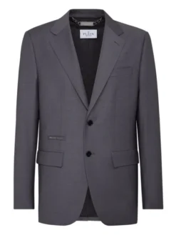 PHILIPP PLEIN Marynarka 9393 Szary Regular Fit