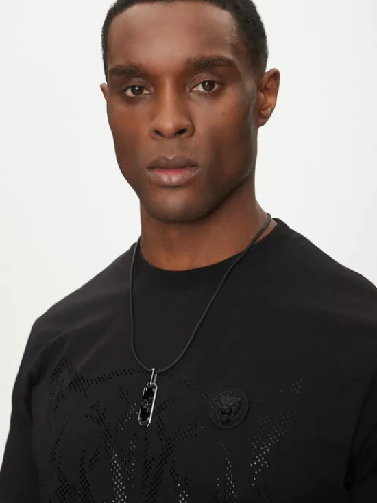 PHILIPP PLEIN Naszyjnik $Kull Bones PJWEA05NU Czarny