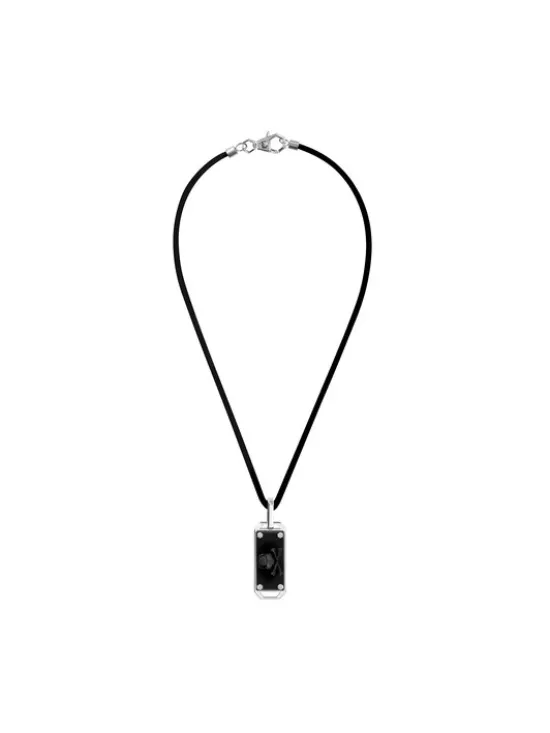 PHILIPP PLEIN Naszyjnik $Kull Bones PJWEA05NU Czarny