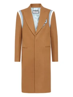 PHILIPP PLEIN Płaszcz zimowy 8043 Beżowy Regular Fit