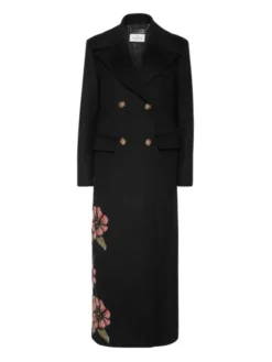 PHILIPP PLEIN Płaszcz zimowy 26389 Czarny Loose Fit