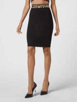 PHILIPP PLEIN Spódnica midi 7175 Czarny Regular Fit