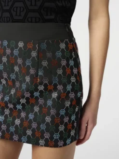 PHILIPP PLEIN Spódnica mini 29126 Czarny Slim Fit