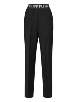 PHILIPP PLEIN Spodnie materiałowe 28019 Czarny Straight Fit