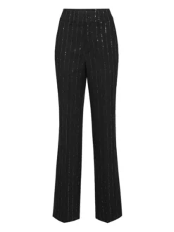 PHILIPP PLEIN Spodnie materiałowe 25529 Czarny Flare Fit