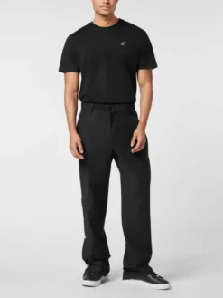 PHILIPP PLEIN Spodnie materiałowe 26131 Czarny Wide Fit