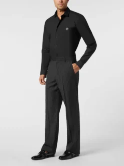 PHILIPP PLEIN Spodnie materiałowe 26129 Beżowy Wide Fit