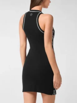 PHILIPP PLEIN Sukienka codzienna 27347 Czarny Regular Fit