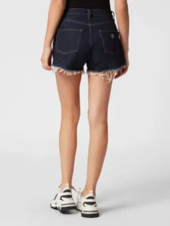 PHILIPP PLEIN Szorty jeansowe 15359 Niebieski jasny Skinny Fit