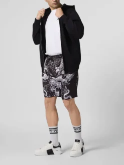 PHILIPP PLEIN Szorty sportowe 29860 Czarny Jogger Fit