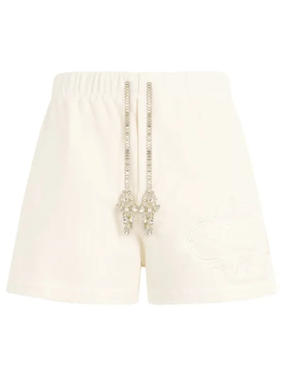 PHILIPP PLEIN Szorty sportowe 30520 Biały Active Fit