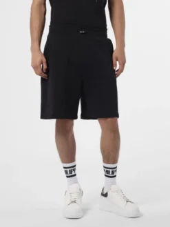 PHILIPP PLEIN Szorty sportowe 29831 Czarny Jogger Fit