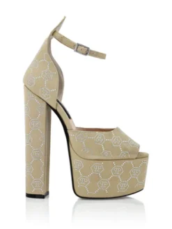 PHILIPP PLEIN Szpilki 11441 Beżowy