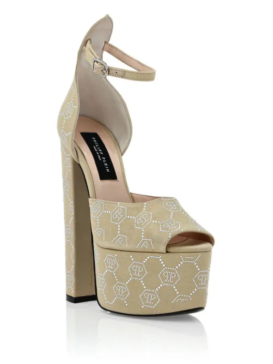 PHILIPP PLEIN Szpilki 11441 Beżowy