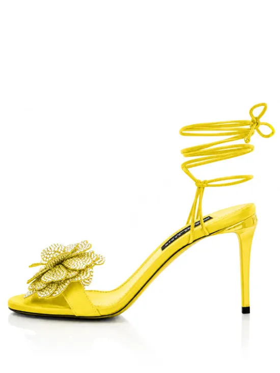 PHILIPP PLEIN Szpilki 30689 Żółty