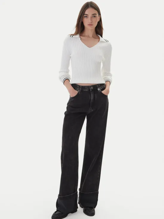 PINKO Jeansy Wanda 105541 A2RR Czarny Regular Fit