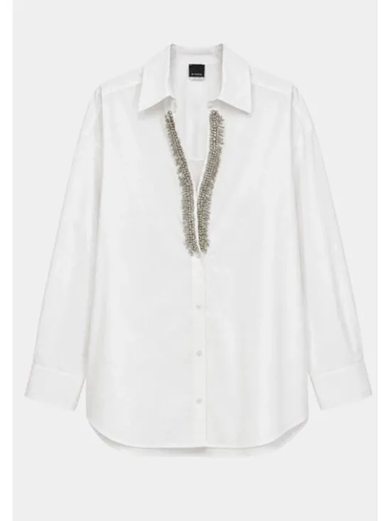 PINKO Koszula Capirai Camicia Biały Loose Fit