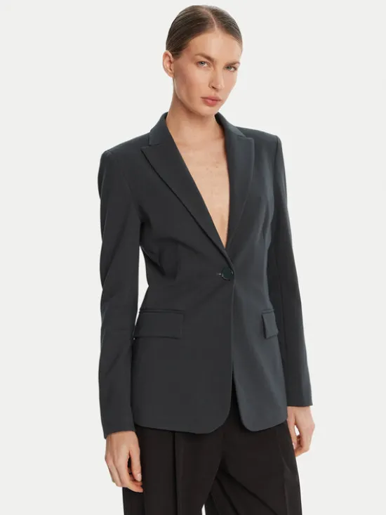 PINKO Marynarka 104903 A24C Zielony Regular Fit