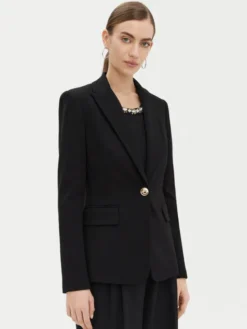 PINKO Marynarka Signum 100254 Czarny Regular Fit