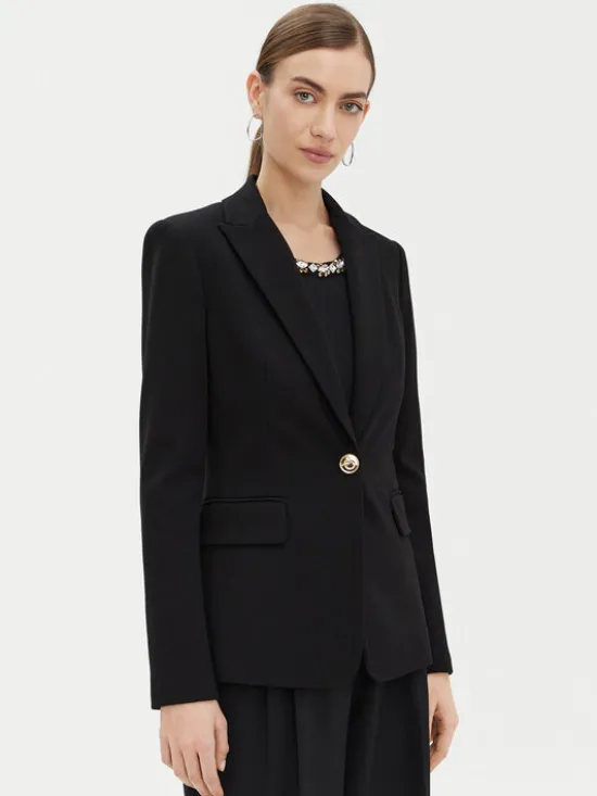 PINKO Marynarka Signum 100254 Czarny Regular Fit