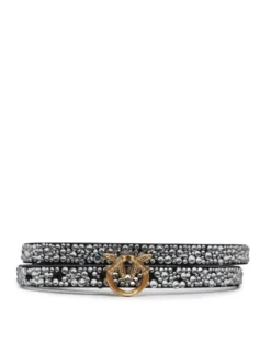 PINKO Pasek Damski Love Berry H1 Belt PE 24 PLT01 102148 A159 Czarny