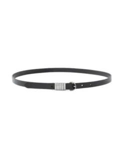 PINKO Pasek SADDLE BELT H1,2.LOW VITELLO L Czarny