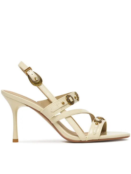 PINKO Sandały Vanda 01 SD0511 E037 Écru