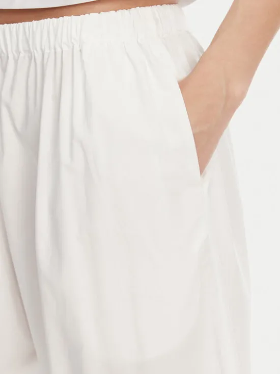 PINKO Spodnie materiałowe 105210 A2LD Biały Relaxed Fit