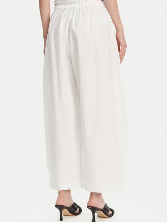 PINKO Spodnie materiałowe 105210 A2LD Biały Relaxed Fit