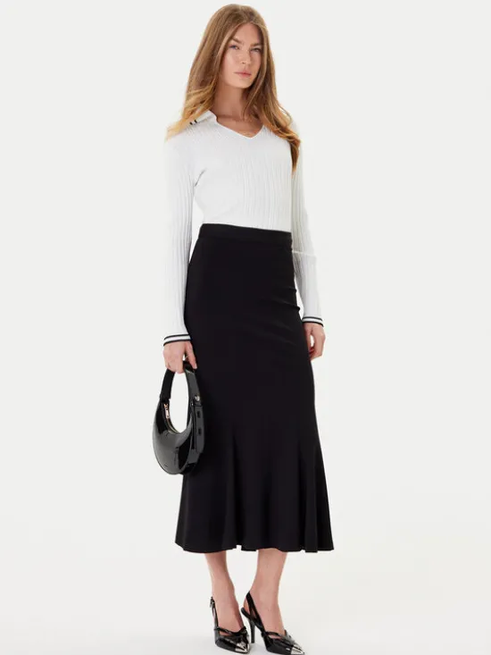 PINKO Sweter Linosa 105418 A2PS Biały Regular Fit