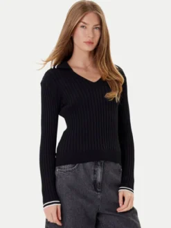 PINKO Sweter Linosa 105418 A2PS Czarny Regular Fit