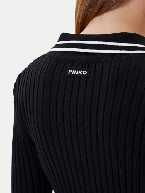 PINKO Sweter Linosa 105418 A2PS Czarny Regular Fit