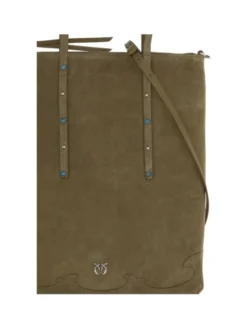 PINKO Torebka Bicolor Calf Leather Bos Taurus Shoulder Kolorowy