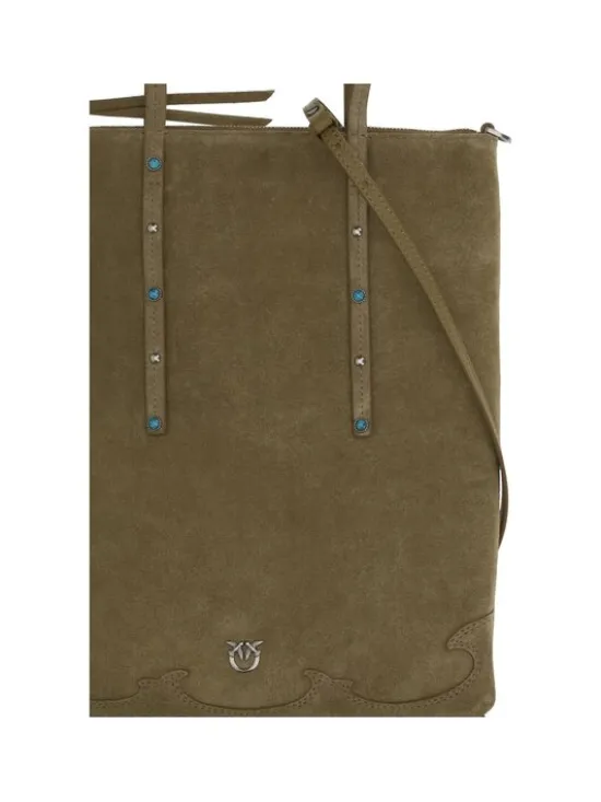 PINKO Torebka Bicolor Calf Leather Bos Taurus Shoulder Kolorowy