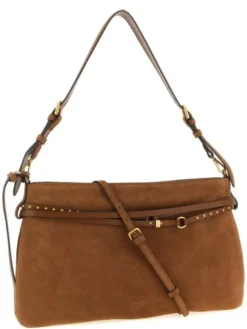 PINKO Torebka Brown Cowhide Shoulder Brązowy