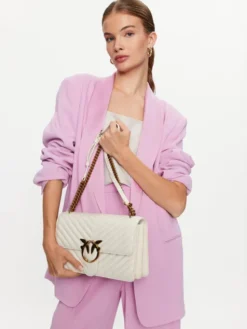 PINKO Torebka Love One Classic 100941 A0GK Biały