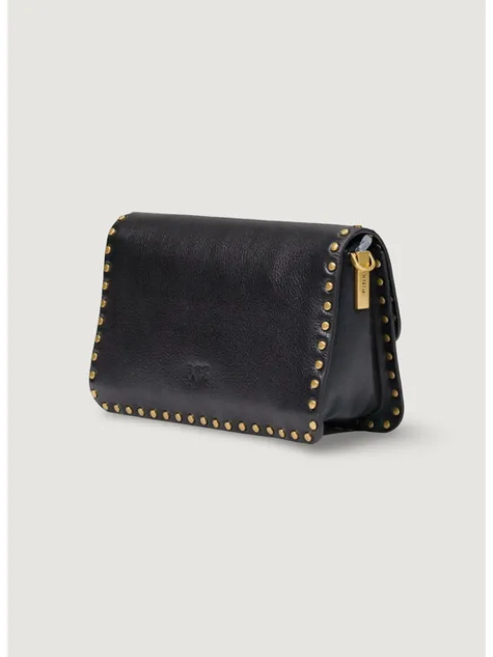 PINKO Torebka LOVE ONE SLOUCHY CL STUDS SMAL Czarny