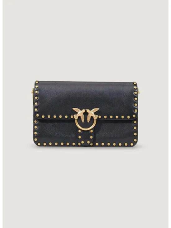 PINKO Torebka LOVE ONE SLOUCHY CL STUDS SMAL Czarny