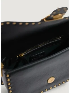 PINKO Torebka LOVE ONE SLOUCHY CL STUDS SMAL Czarny